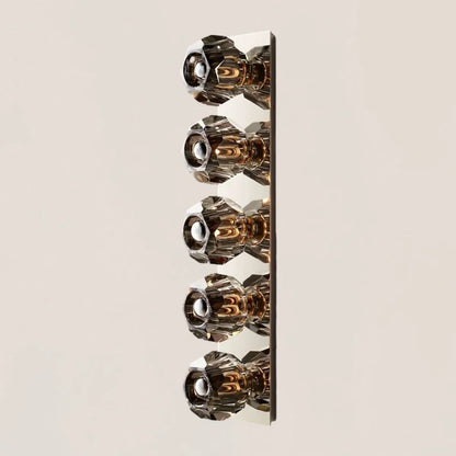 Boule De Smoke Crystal Linear Grand Wall Sconce