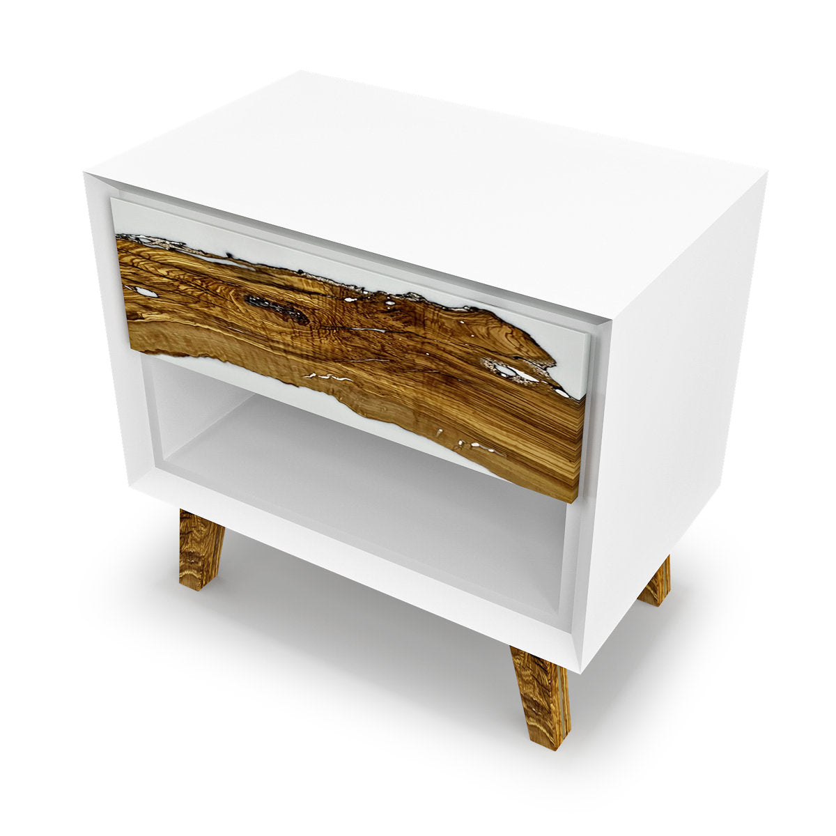 1 - Drawer Solid Wood Nightstand