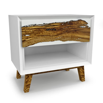 1 - Drawer Solid Wood Nightstand
