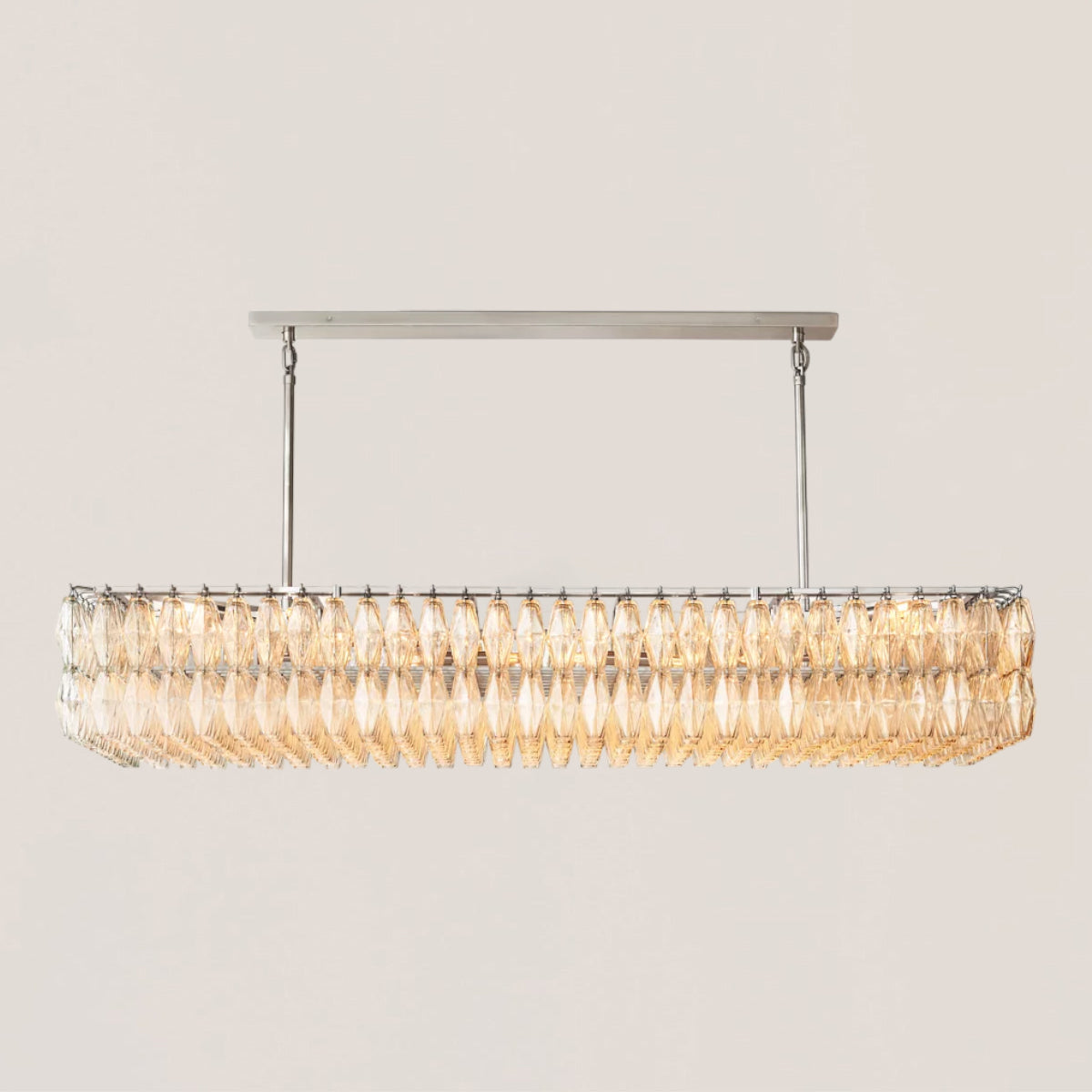 Chiara Glass Rectangular Chandelier