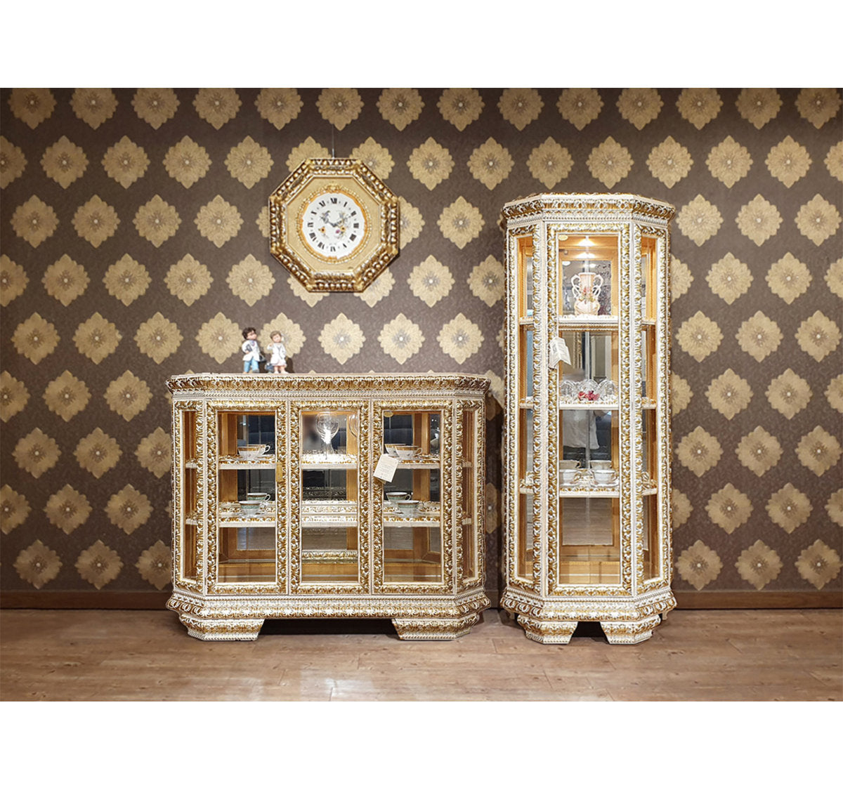 2-piece Italian Cabinet Set