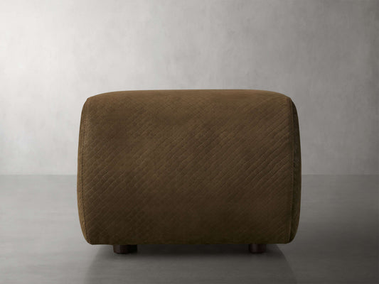 Fresno Leather Ottoman