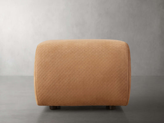 Fresno Leather Ottoman