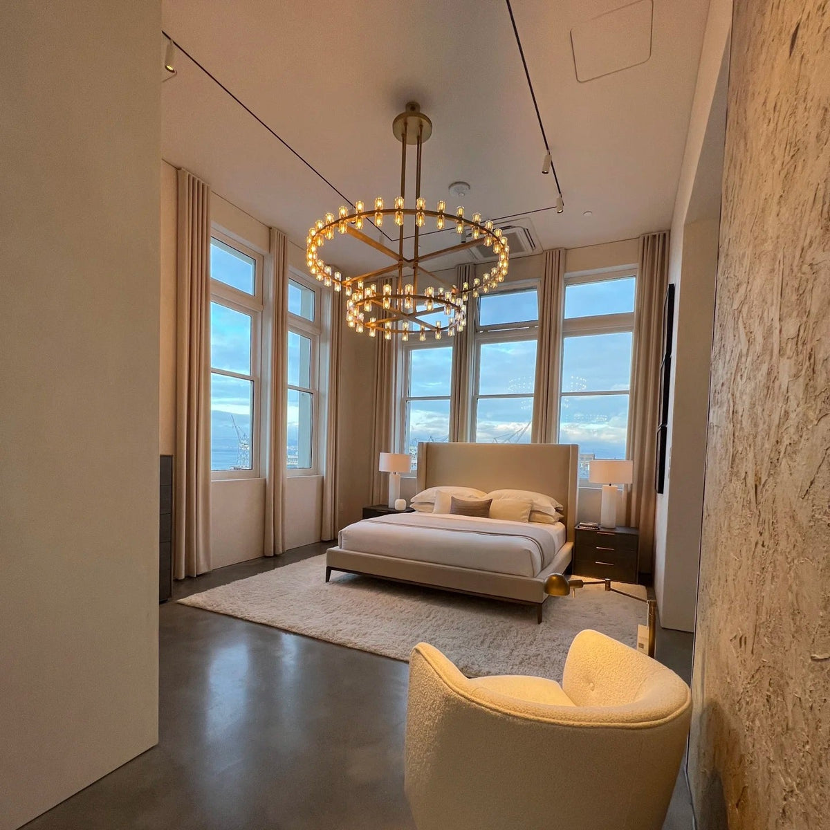Arcachones Led Round Two-tier Chandelier 60"
