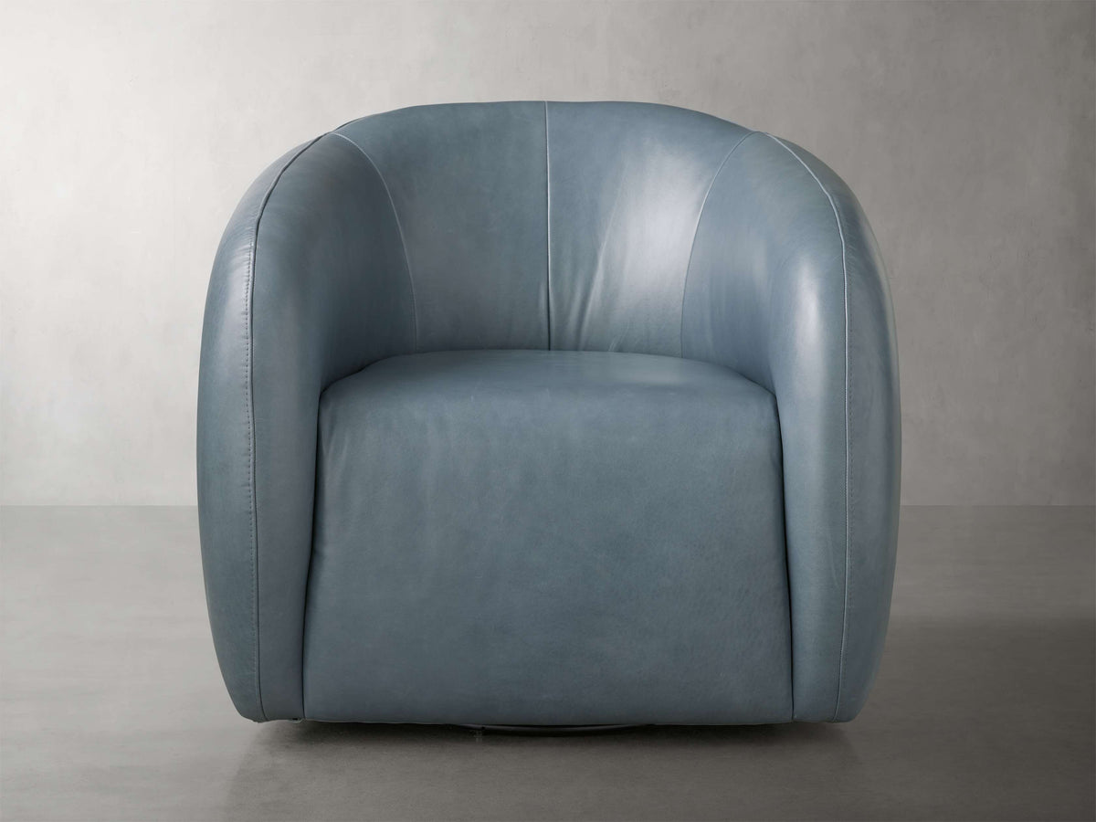 Fresno Leather Swivel Chair
