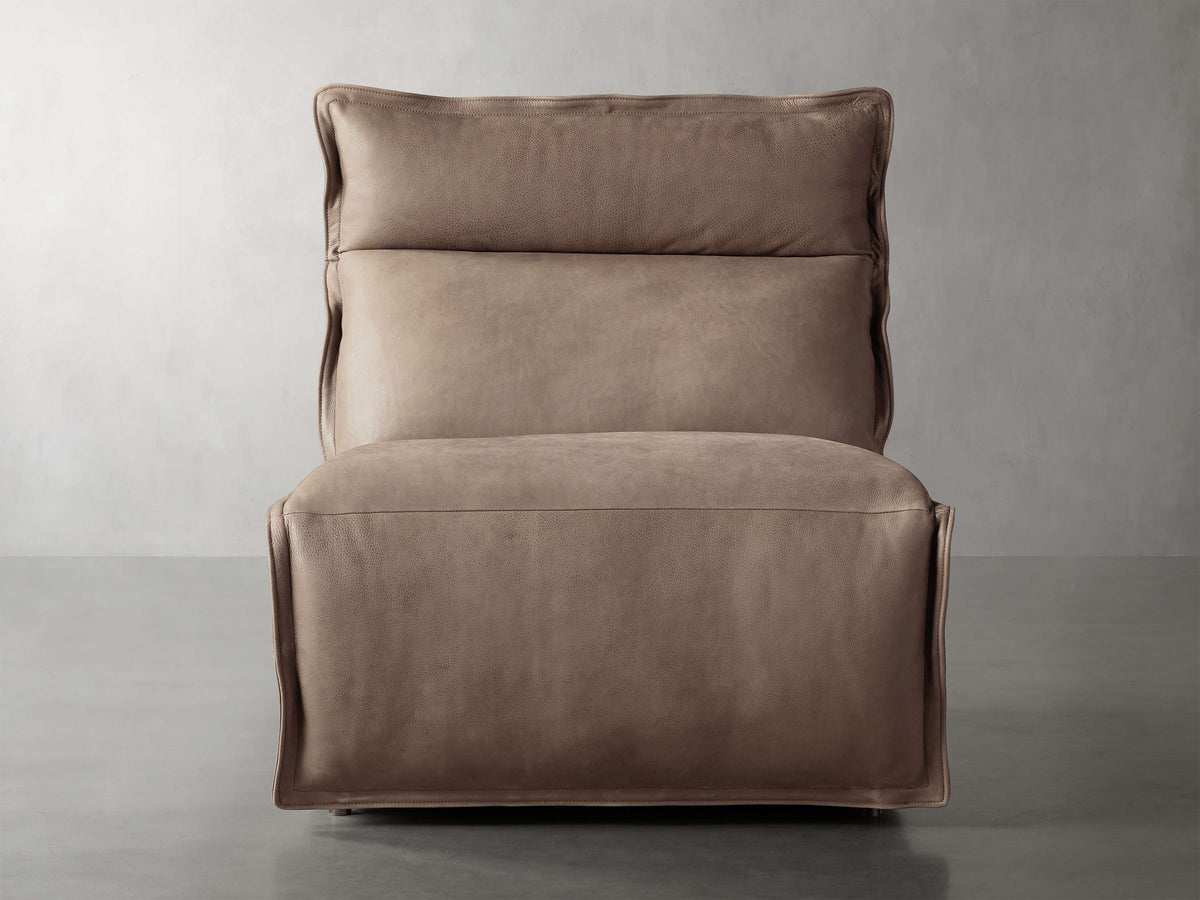 Rowland Leather High-Back Armless Motion Recliner
