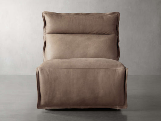 Rowland Leather High-Back Armless Motion Recliner
