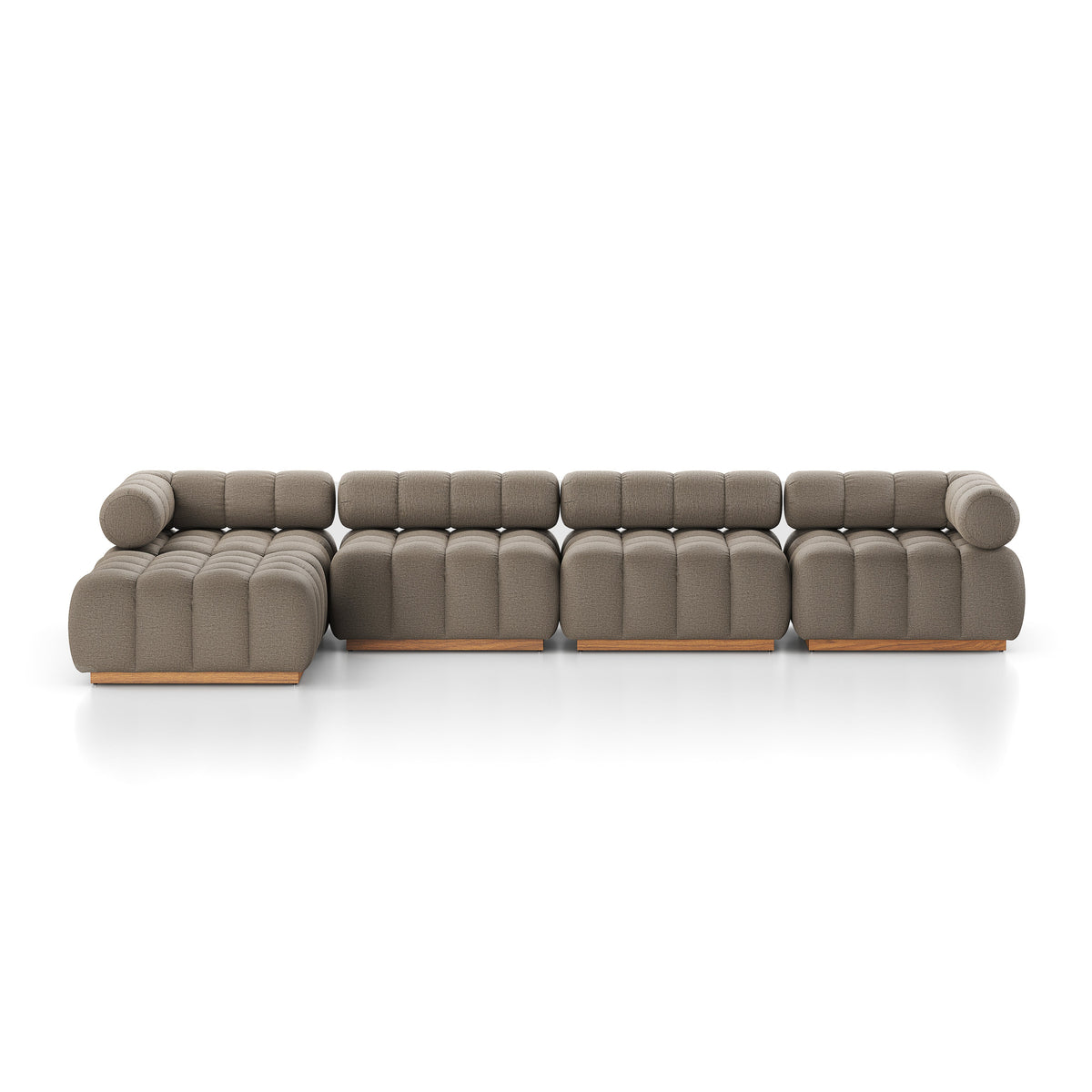Four Hands Roma Outdoor 4-Piece Sectional with Ottoman