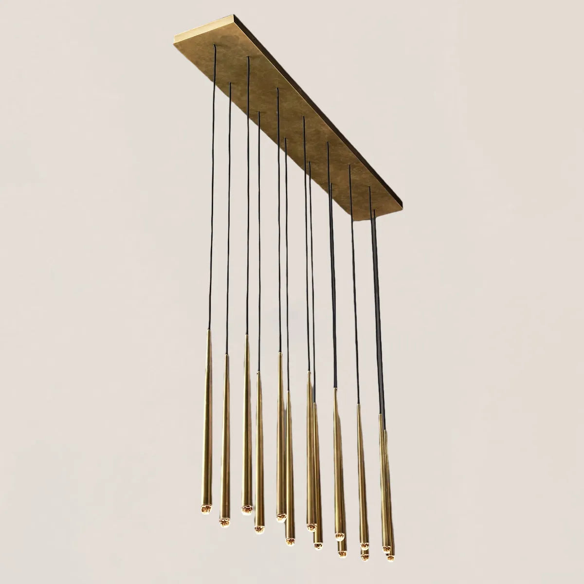 Aquitaine Modern Brass Linear Chandelier