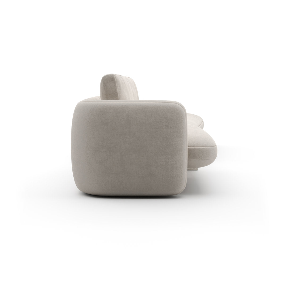 *Overlap Right Bumper Sectional Ecru