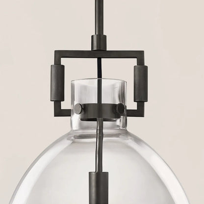 Machinist Glass Cloche Pendant
