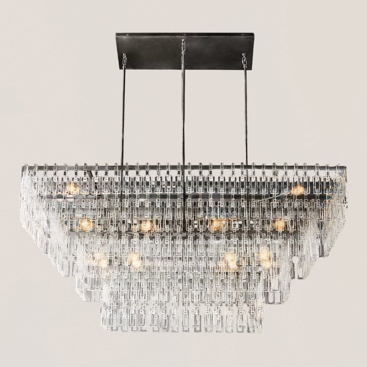 Marignan 3/4-Tier Rectangular Chandelier