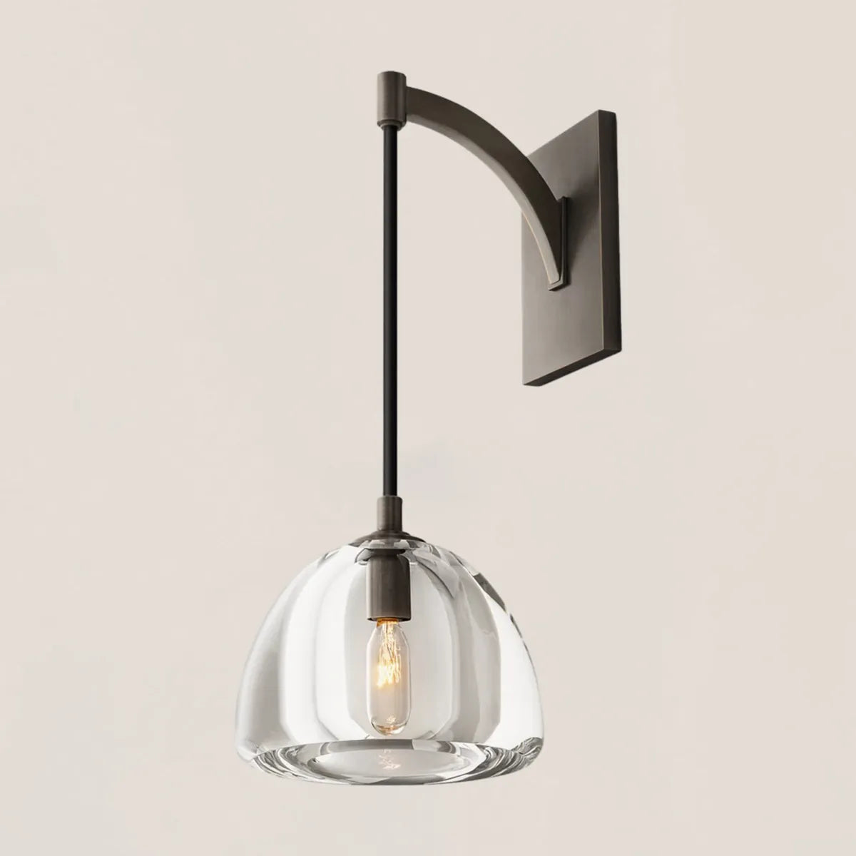Hemisphere Crystal Wall Sconce