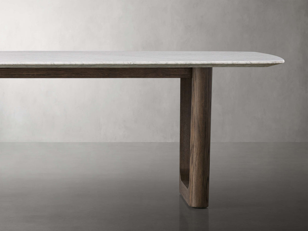 Saint Germain Stone Dining Table with Rennes Base