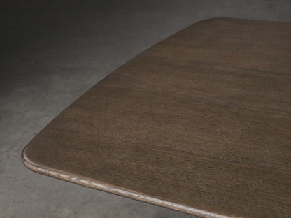 Saint Germain Wood Dining Table with Launette Base