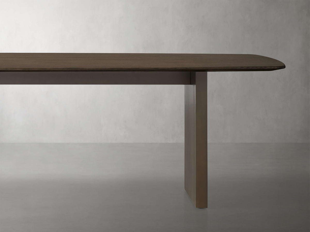 Saint Germain Wood Dining Table with Clement Base