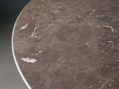 Saint Germain Round Stone Dining Table with Clement Base