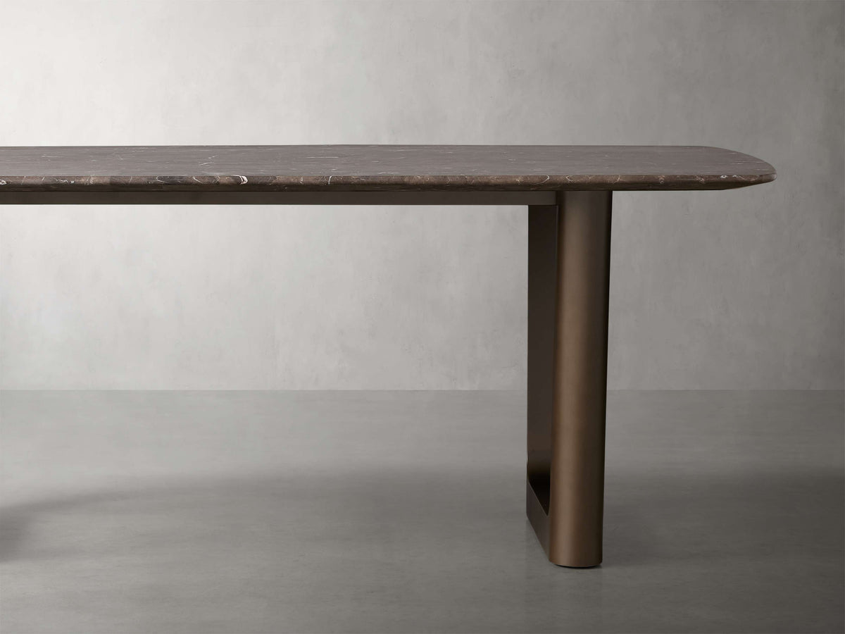 Saint Germain Stone Dining Table with Rennes Base