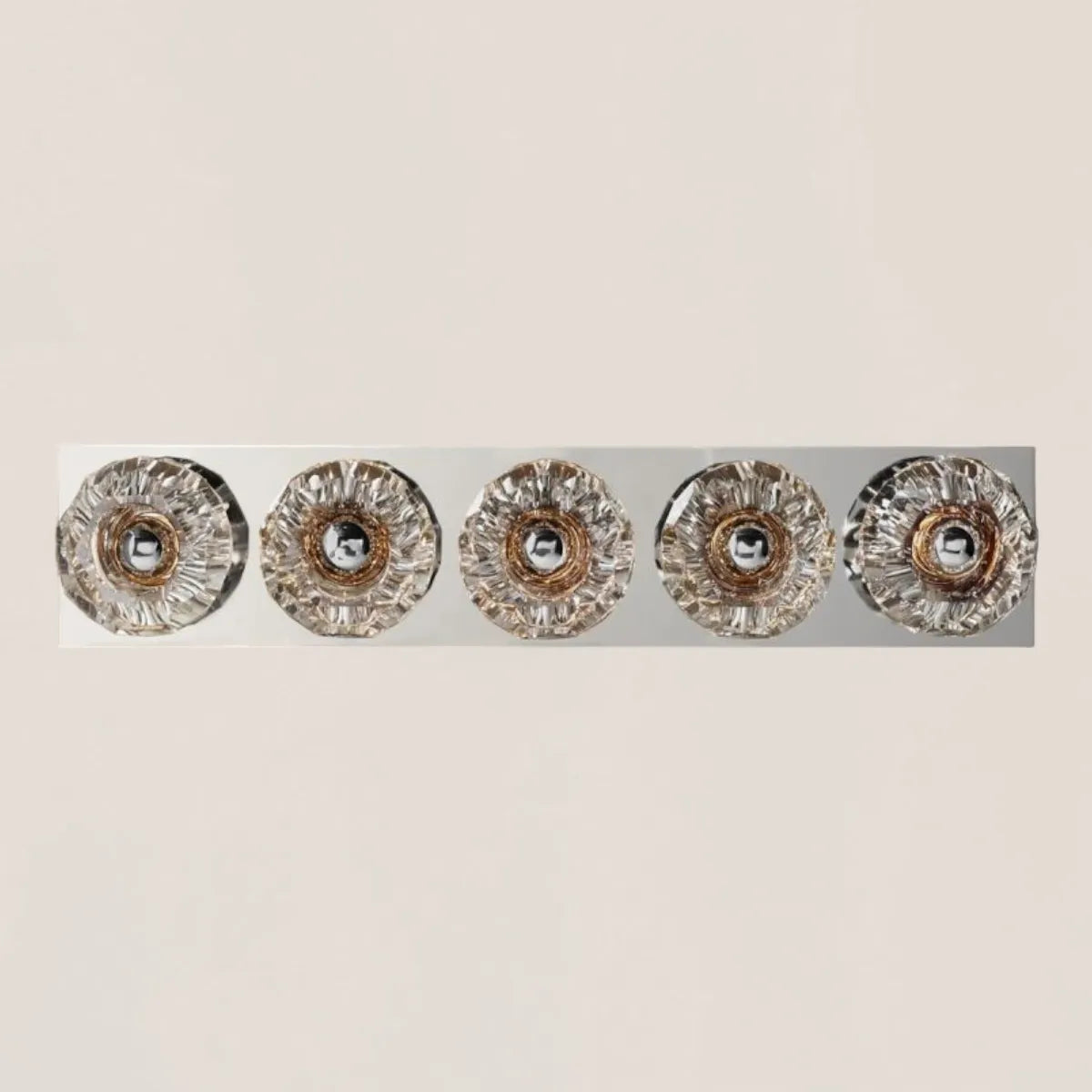 Boule De Clear Crystal Linear Grand Wall Sconce