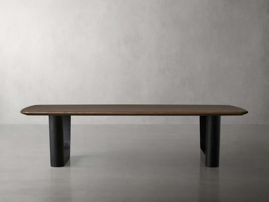 Saint Germain 72" Wood Coffee Table with Rennes Base