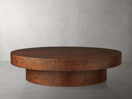 Cinzia Burl Round Coffee Table