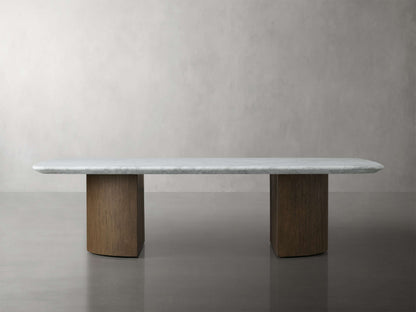 Saint Germain Stone Coffee Table with Dauphine Base