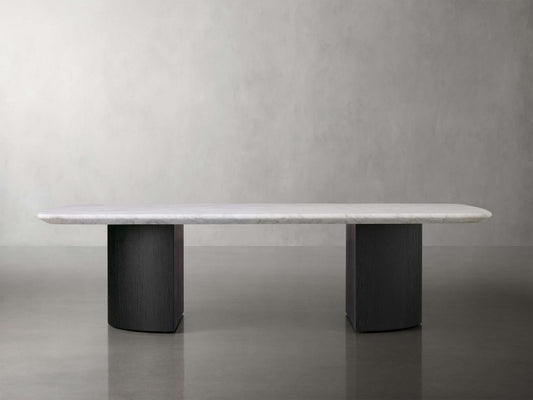 Saint Germain Stone Coffee Table with Dauphine Base