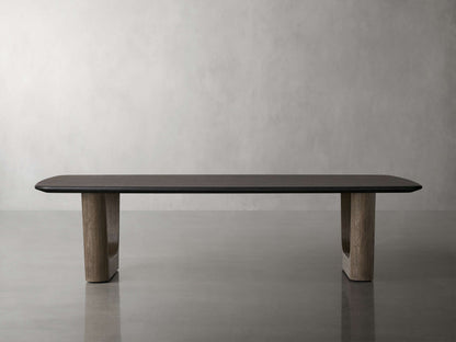 Saint Germain 72" Wood Coffee Table with Rennes Base