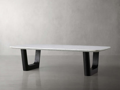 Saint Germain Stone Coffee Table with Rennes Base