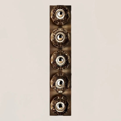 Boule De Smoke Crystal Linear Grand Wall Sconce