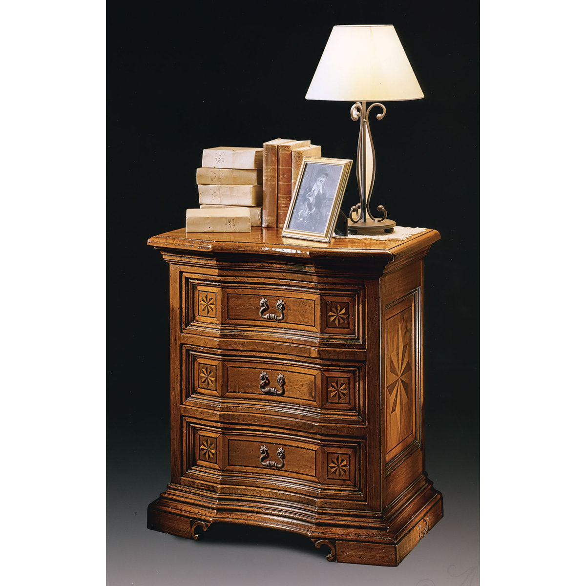 3 - Drawer Nightstand in Brown