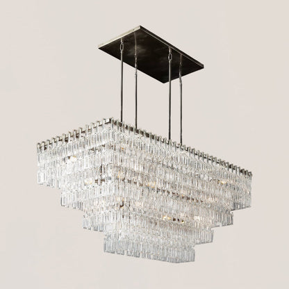 Marignan 3/4-Tier Rectangular Chandelier