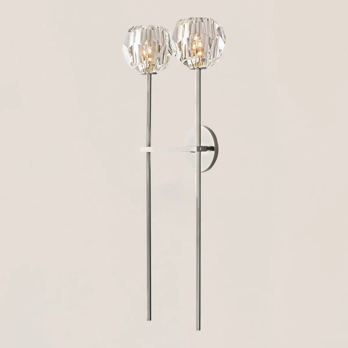Boule De Crystal Double Grand Wall Sconce