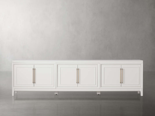 Rowan Media Console with Wood Doors