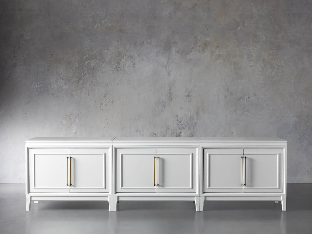 Rowan Modular Media Console with Wood Doors