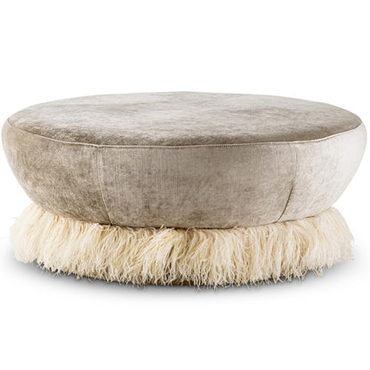 40" Dia Fluff Ottoman