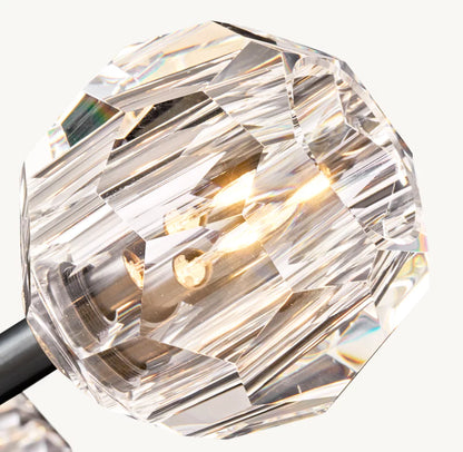 Boule De Cristal Glass Flushmount 24"