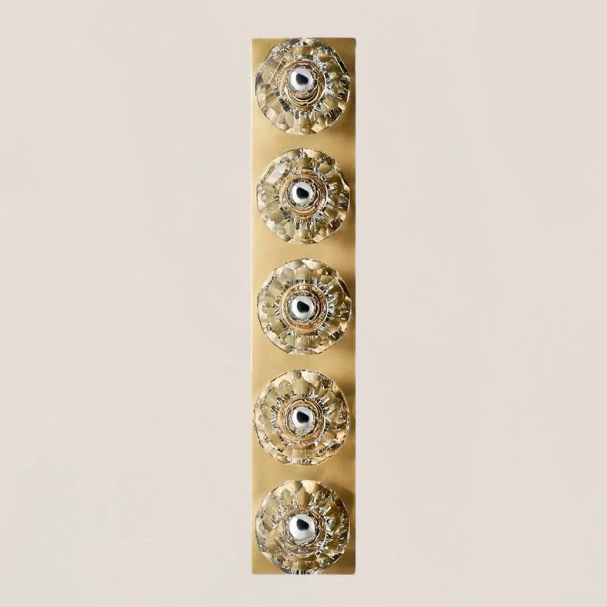 Boule De Clear Crystal Linear Grand Wall Sconce