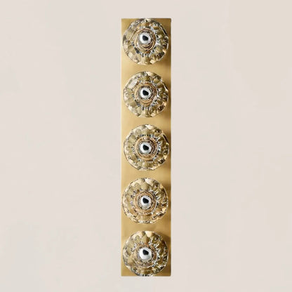 Boule De Clear Crystal Linear Grand Wall Sconce