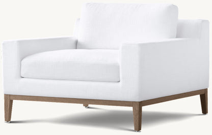 Italia Track Arm Chair - Oak Base