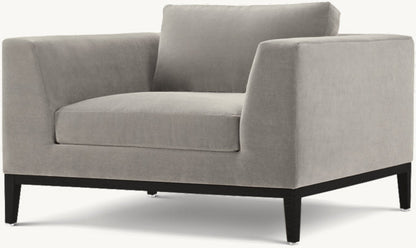 Italia Taper Arm Chair - Oak Base