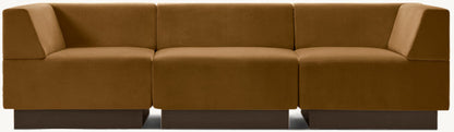 Harvey Probber Cubo Raked Modular 3-Piece Sofa