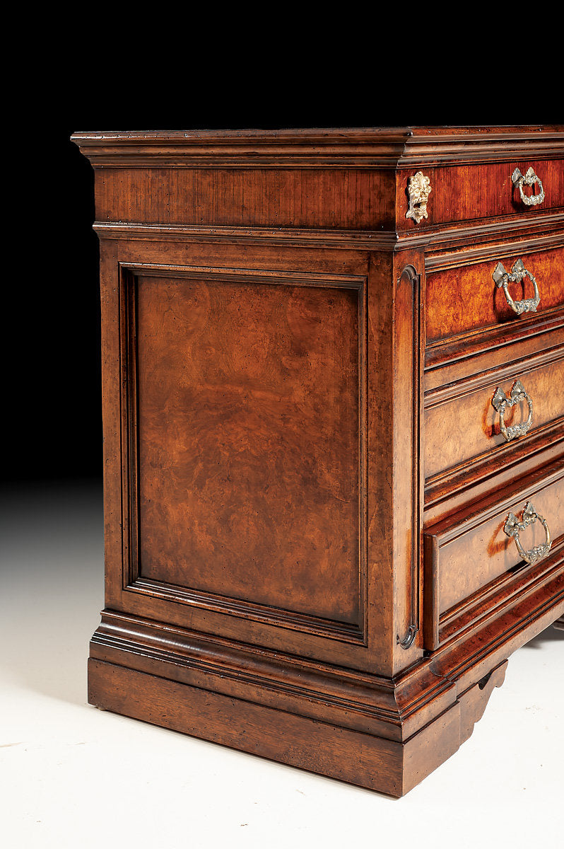 4 - Drawer Solid Wood Nightstand in Brown
