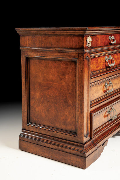 4 - Drawer Solid Wood Nightstand in Brown