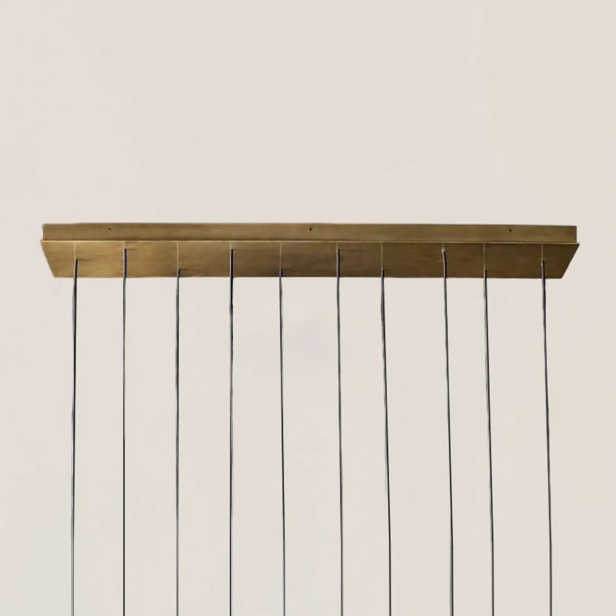 Aquitaine Modern Brass Linear Chandelier
