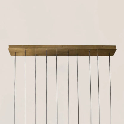Aquitaine Modern Brass Linear Chandelier