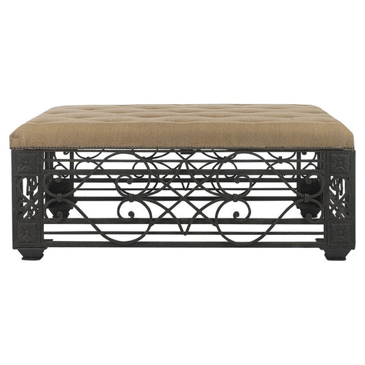 55" Wide Tufted Rectangle Standard Ottoman