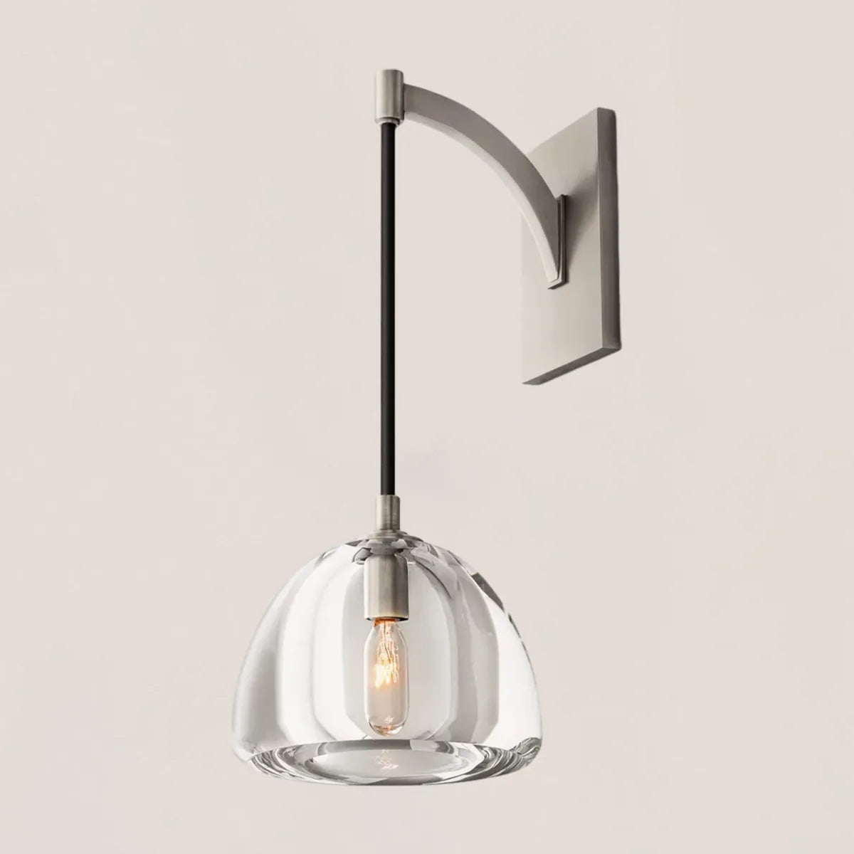 Hemisphere Crystal Wall Sconce