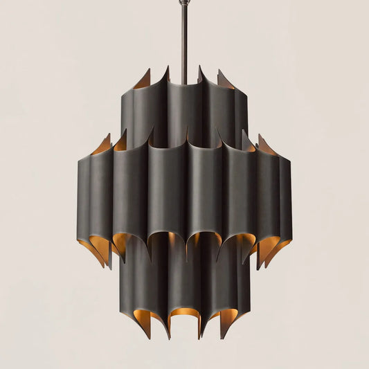 Cathedral Brass Chandelier 24"