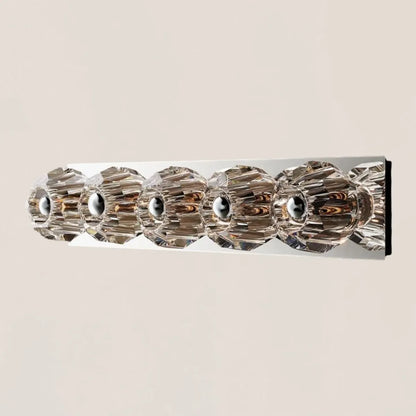 Boule De Clear Crystal Linear Grand Wall Sconce